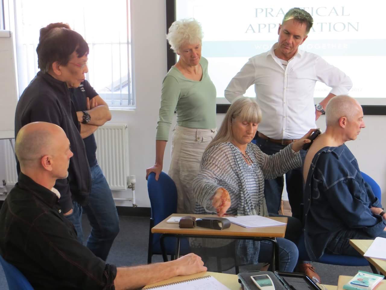 Vivienne Constad leading practical Cosmodic training
